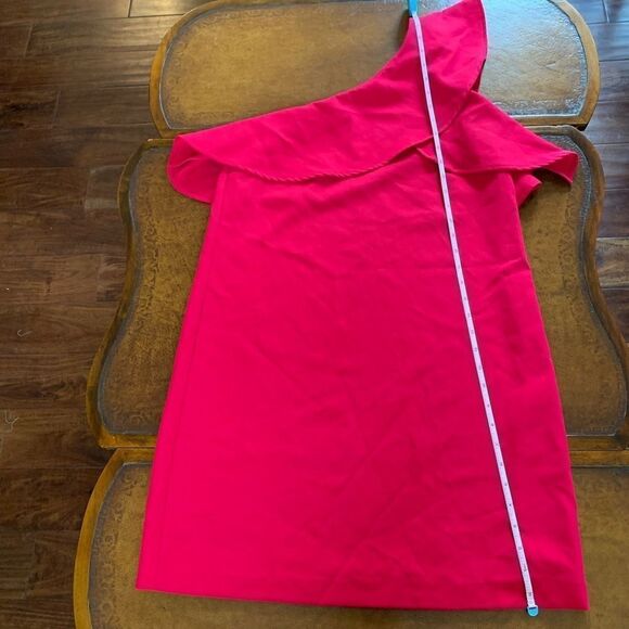 Charles Henry,Ruffle One-Shoulder Dress Primrose - Picture 7 of 8